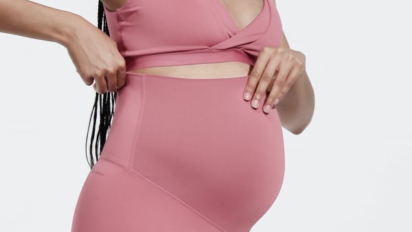 Rosa Yoga 7/8-Leggings – Umstandsmode