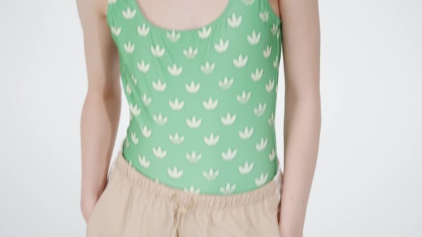 Πράσινο Monogram Swimsuit