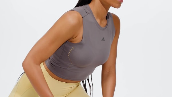 Marrom Regata HIIT Crop HEAT.RDY