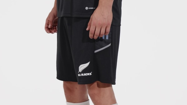 cierna Šortky All Blacks Primeblue Rugby Gym IXR67