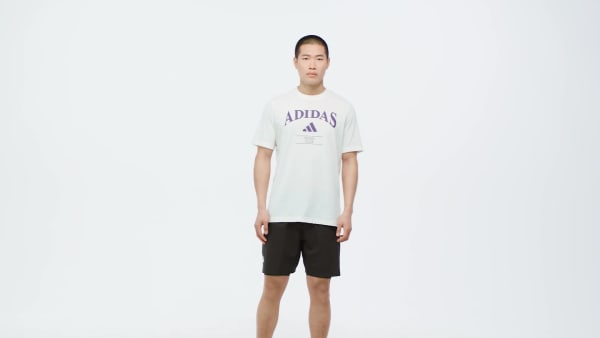 Blanco Polera Estampada adidas Heritage