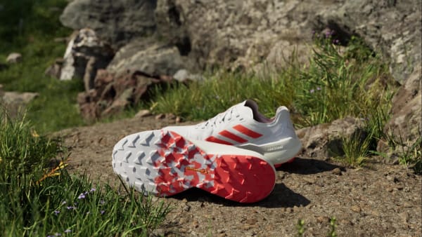 White Terrex Agravic Speed Trail Running Shoes