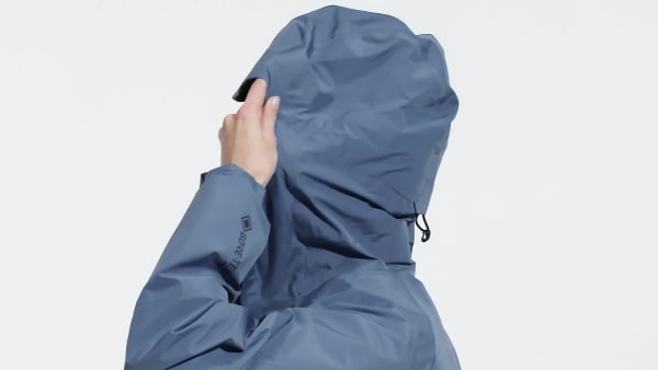 Blau TERREX Techrock GORE-TEX Pro Jacke