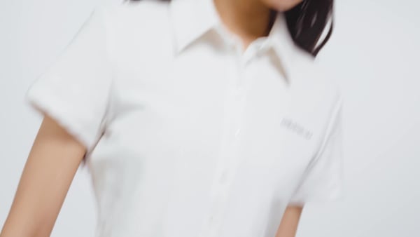 White Towel Button-Up Tee