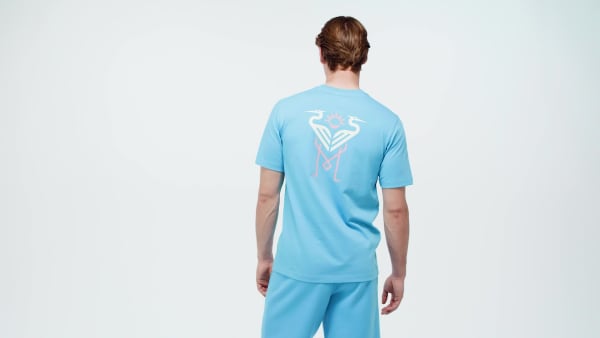 Blauw Inter Miami CF adidas Originals Travel T-shirt