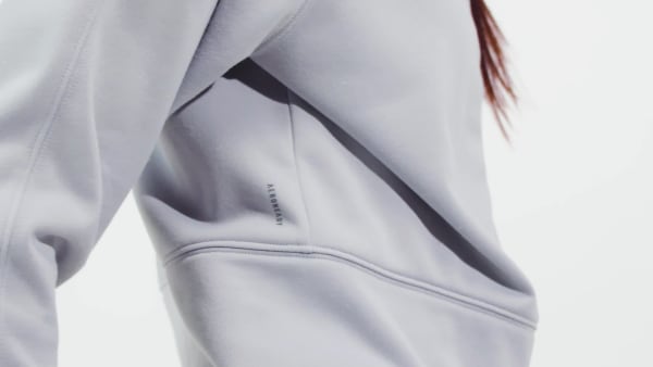 Gri AEROREADY Game and Go Full-Zip Fleece Kapüşonlu Üst