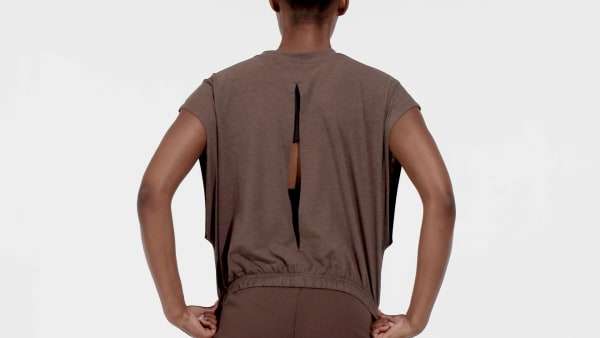 Καφέ Hyperglam Sleeveless Tee N8933
