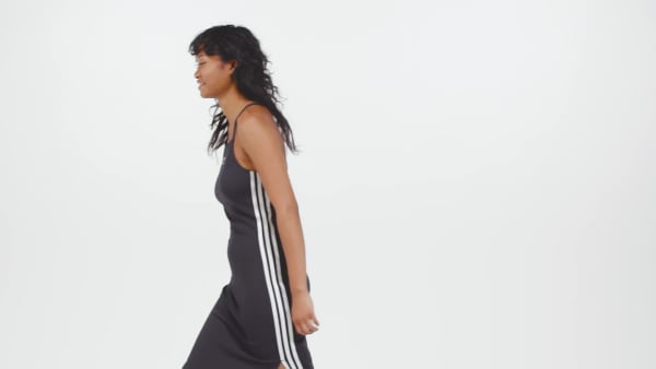 Adidas 3 stripe maxi dress discount