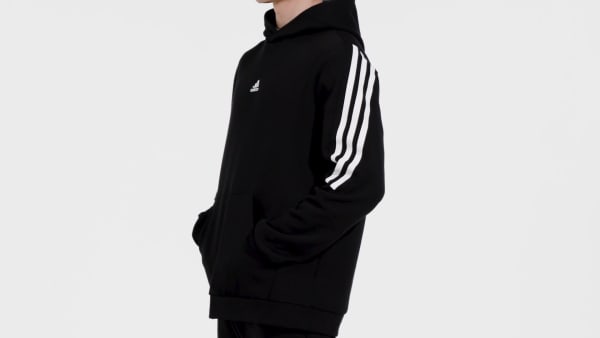 Negro Polera con Capucha Future Icons 3 Tiras HF567