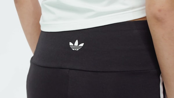 Negro Shorts tipo culotte 3 Franjas Adicolor Co