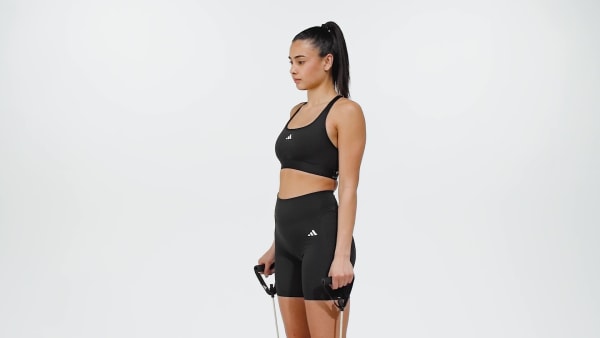 Black Optime Essentials Stash Pocket 7-Inch Short Leggings