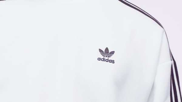 White Adicolor Oversized Crew Sweatshirt