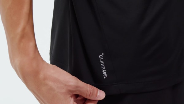 Siyah adi365 Running Essentials Tişört