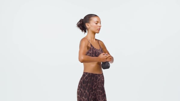 Cafe Top Deportivo Optime Essentials Workout Leopardo de Soporte Ligero