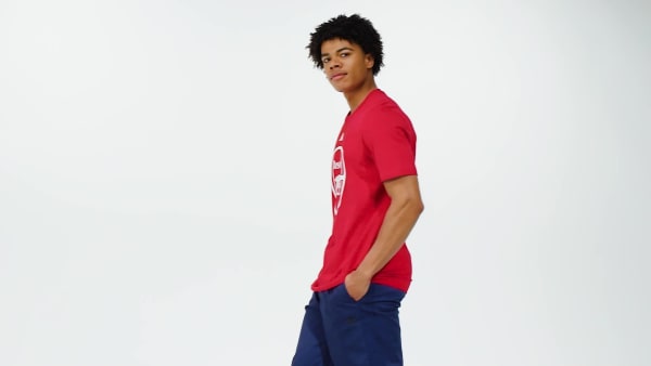 rouge T-shirt graphique Arsenal DNA