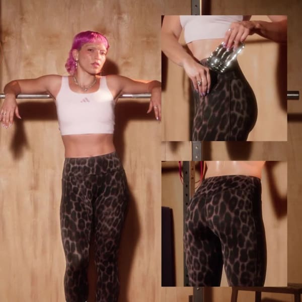 Black Optimé Leopard 7/8 Leggings