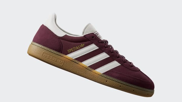 สีแดงเบอร์กันดี รองเท้า Handball Spezial