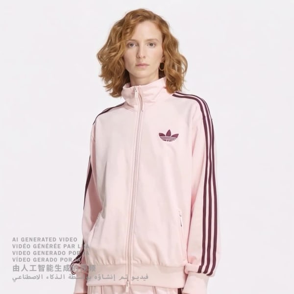 Pink 파이어버드 트랙 탑 루즈