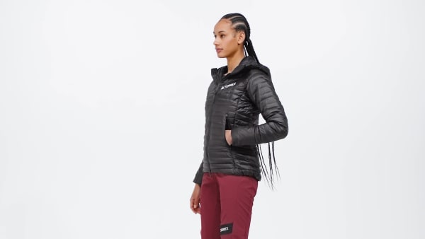 Black Terrex Techrock Down Hooded Jacket