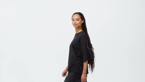 Svart Soft Lux T-shirt med lös passform