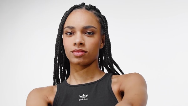 Czerń Sukienka Essentials Rib Tank