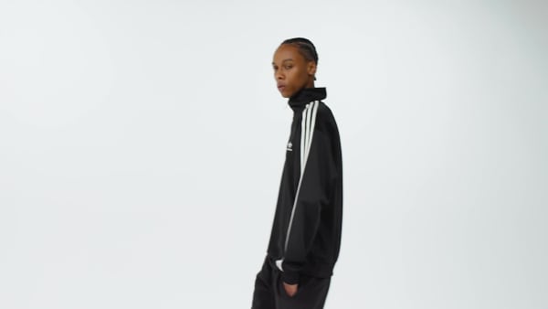 Negro Casaca Deportiva Adicolor Cuello Alto