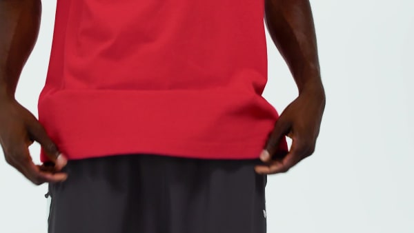 rouge T-SHIRT TRÈFLE ADICOLOR