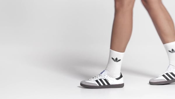 Adidas samba classic og all white top