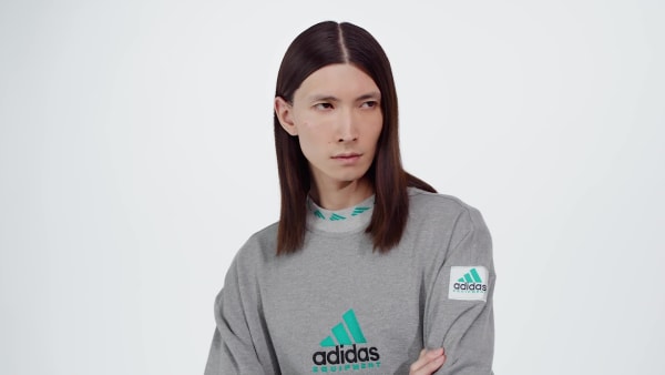 Gris Sweat-shirt ras-du-cou réfléchissant EQT