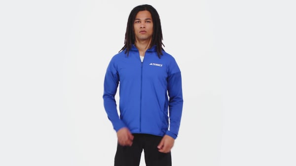 Blauw Terrex Xperior Climawarm+ Wind Light Fleece Capuchonjack