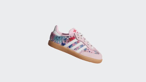 Pink ADIDAS LIBERTY LONDON SAMBA OG COMFORT CLOSURE ELASTIC LACE SHOES