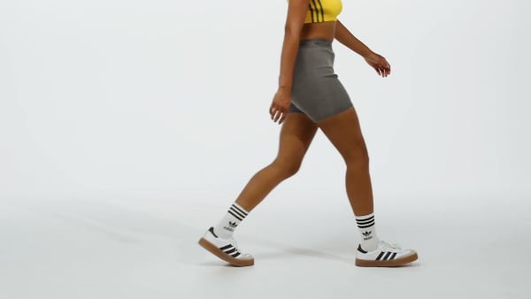 Svart Ribbed Booty Shorts