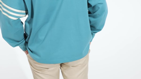 Turquesa Polo Adicolor Neuclassics Manga Larga