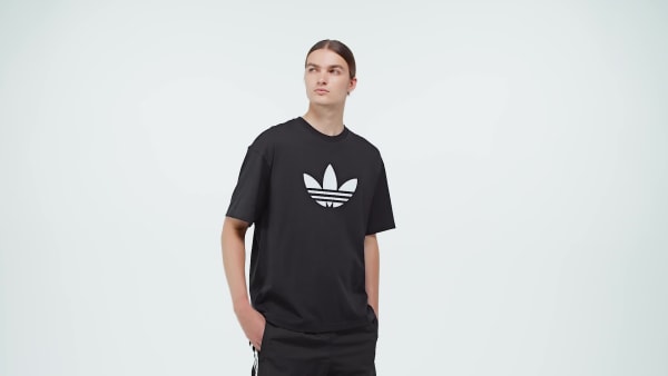 Noir T-SHIRT TRÈFLE ADICOLOR