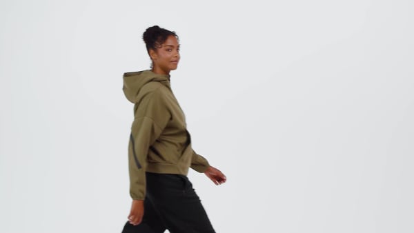 Vert Veste à capuche entièrement zippée adidas Z.N.E.