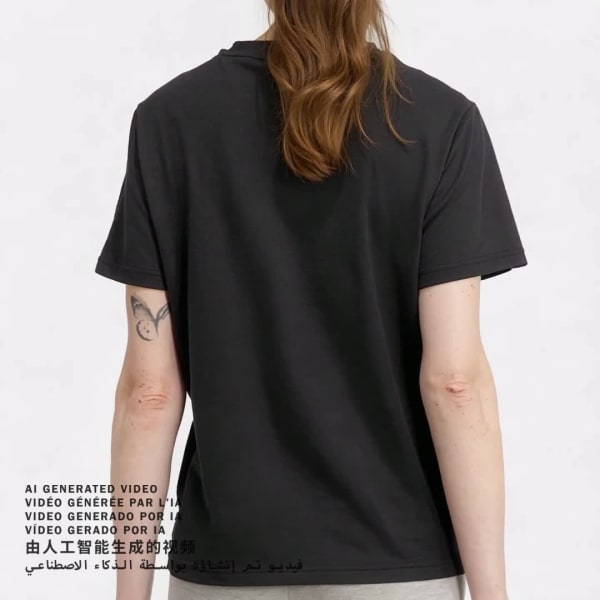 Black ADRENALINE AESTHETIC GRAPHIC T-SHIRT