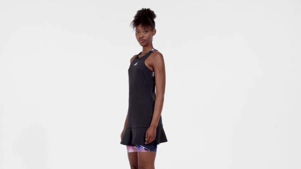 Zwart Tennis U.S. Series Y-Jurk IE686