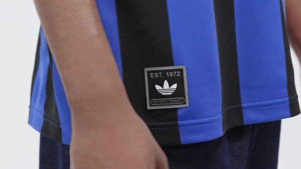 Bleu Maillot rayé jacquard