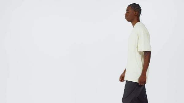 Blanc T-shirt 3 bandes centrales