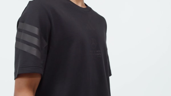 สีดำ เสื้อยืด MERCEDES - AMG PETRONAS FORMULA 1 TEAM NIGHT