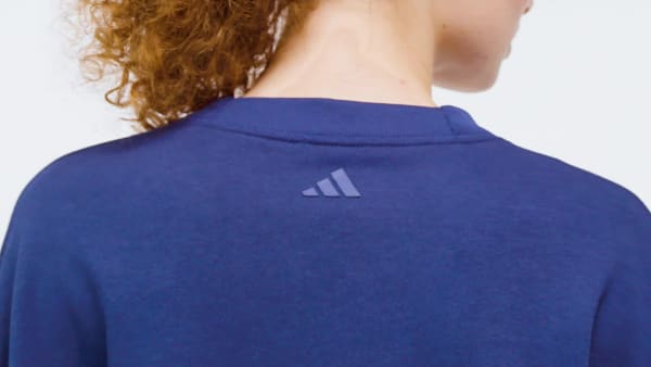 Bla Seasonal Essentials Colorpop-sweatshirt med broderad grafik