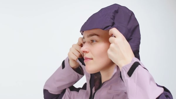 Violeta Campera de Senderismo Terrex Xploric RAIN.RDY