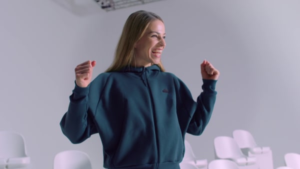Turquesa Buzo con Capucha adidas Z.N.E. Cierre Frontal