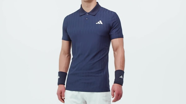 Niebieski KOSZULKA POLO TENISOWA CLIMACOOL+ AIRCHILL FREELIFT