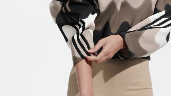 White adidas x Marimekko Future Icons 3-Stripes Sweatshirt