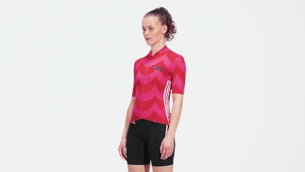Rosa Maillot - Camiseta de Cicllismo Estampada The Marimeko JIN47