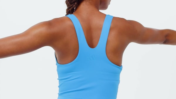 Blue All Me Medium Support Bra Tank