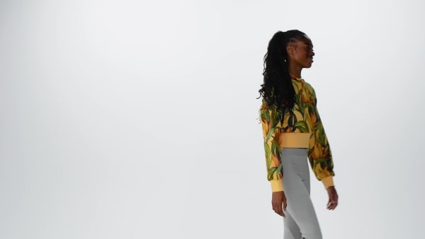 Jaune Sweat-shirt à capuche adidas x FARM