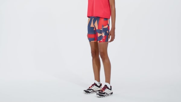 Orange Terrex Multi 8-Inch Tight Shorts Printed