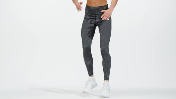 Cinza Legging Train Essentials AOP Flower Tie-Dye